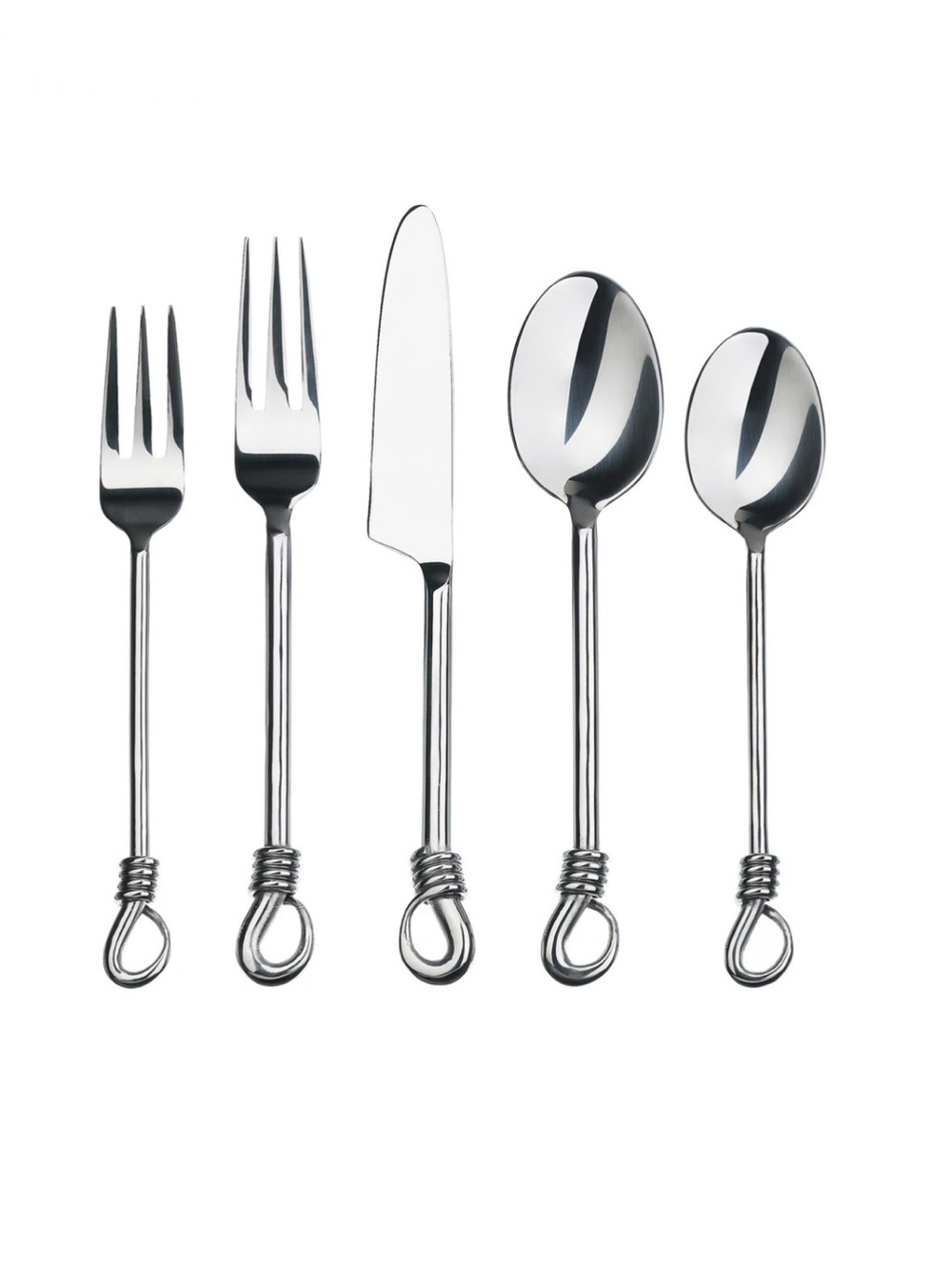 Gourmet Settings Twist 18/10 Stainless Steel Flatware 16 Piece Set - Picture 14 of 16